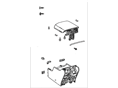 Toyota 58910-0C161-C1 Box Assembly, Console, R