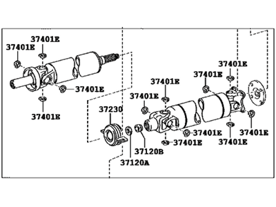 Toyota 37100-0C125 Propelle Shaft Assembly