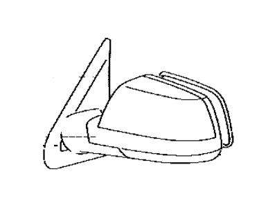 Toyota 87910-0C380-C1 Outside Rear Mirror Assembly