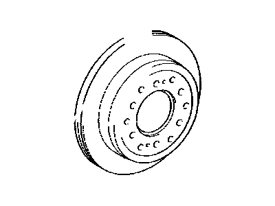 Toyota 42431-60201 Rear Disc Brake Rotor