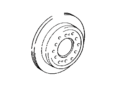 thumbnail interactive-video image 1 of API Rear Brake Rotor For 2001-2007 Toyota Sequoia – 74897VB (2002, 2003, 2004, 2005) 1 of 4