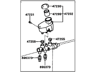 2005 Toyota Sequoia Master Cylinder Repair Kit - 47201-0C041