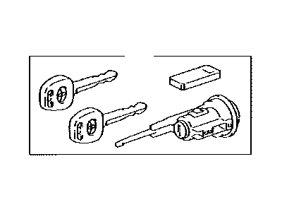 2002 Toyota Sequoia Ignition Lock Cylinder - 89703-34010