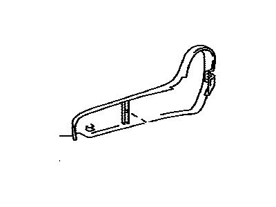 Toyota 71811-0C030-E0 Cover, Reclining Adjuster, RH