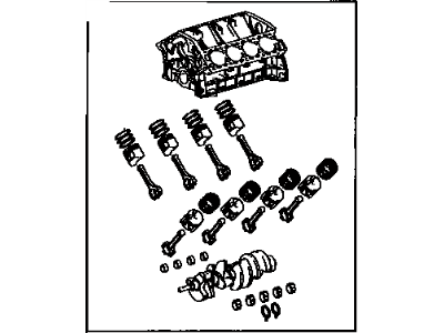 Toyota 11400-50121 Block Assembly, Short