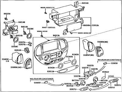 Toyota 84010-0C512 Control & Panel Assy, Integration