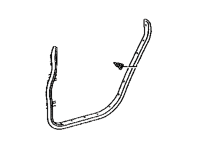 Toyota 67871-0C020 Weatherstrip, Rear Door, RH