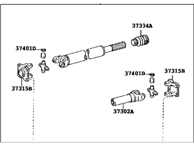 Toyota Sequoia Drive Shaft - 37140-0C040