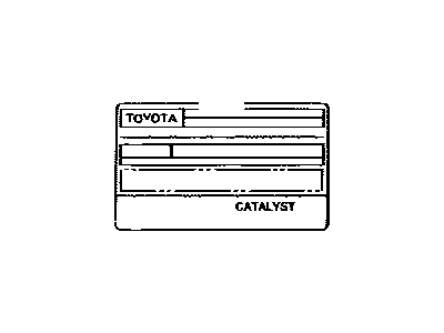 Toyota 11298-50412 Label, Emission Control Information