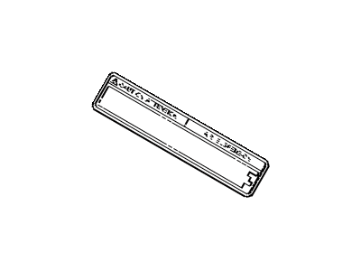 Toyota 48969-0C010 Label, Jack Up Caution