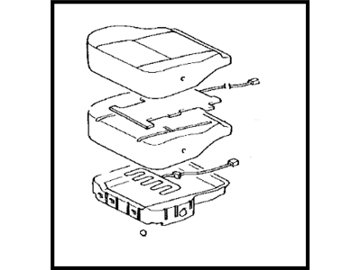 Toyota 71410-0C110-B0 Cushion Assembly, Front Seat, RH