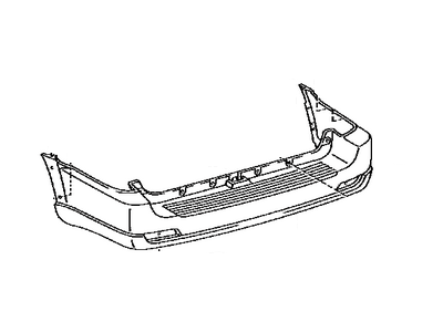 Toyota 52159-0C901 Cover, Rear Bumper