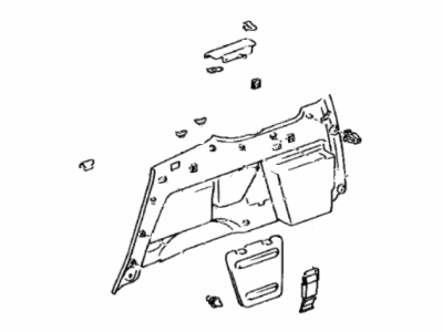 Toyota 62520-0C020-B0 Panel Assy, Quarter Trim, Front LH