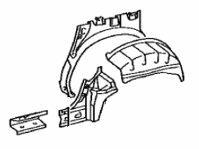 Toyota 61603-0C900 Panel Sub-Assy, Quarter Wheel House, RH