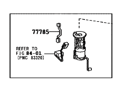 Toyota 77020-0C061 Fuel Suction Tube Assembly W/Pump & Gage