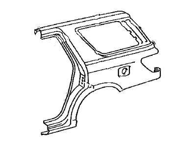 Toyota 61612-0C010 Panel, Quarter, LH