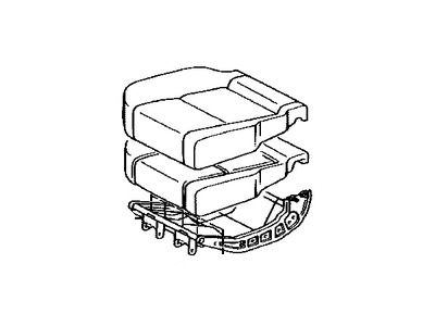 Toyota 71460-0C040-E0 Cushion Assembly, Rear Seat, RH