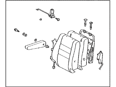 Toyota 71440-0C110-B0 Back Assembly, Front Seat, LH