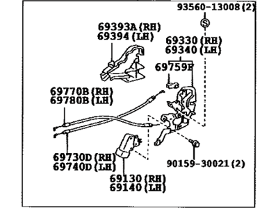 Toyota Sequoia Door Lock Actuator - 69050-0C010