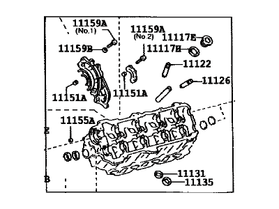 Toyota 11102-09110 Head, Cylinder, LH