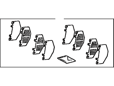 Toyota 04945-35080 Shim Kit, Anti Squeal, Front