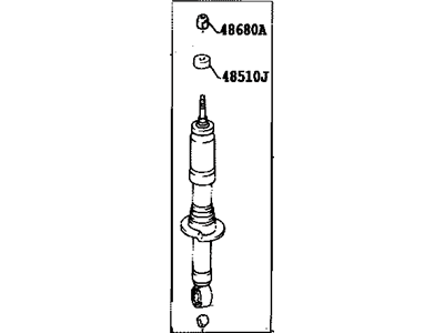 Toyota 48510-A9180 Shock Absorber Assembly Front Left