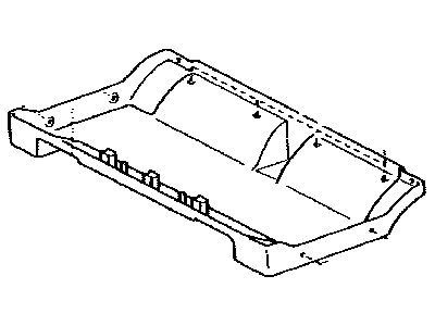 Toyota 72907-0C020-B1 Cover Sub-Assy, Rear Seat Cush Under, LH