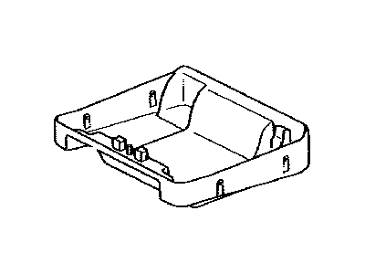 Toyota 72907-0C040-B1 Cover Sub-Assy, Rear Seat Cushion Under, RH