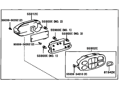 Toyota Sequoia Blower Control Switches - 55900-0C030