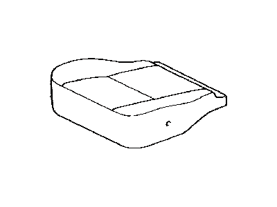 Toyota 71072-0C170-B0 Front Seat Cushion Cover, Left(For Separate Type)