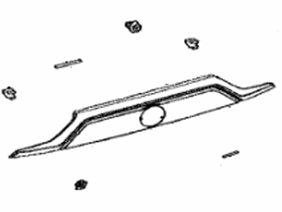 Toyota 76801-42908 GARNISH S/A, Back Do