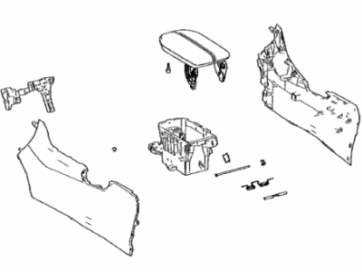 Toyota RAV4 Prime Center Console Base - 58810-42020-C0