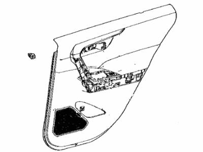 Toyota 67640-42661-C7 Panel Assembly, Rr Door