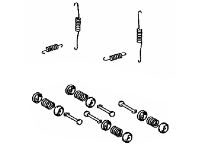 Toyota 04942-02131 Spring Kit, Rear Drum