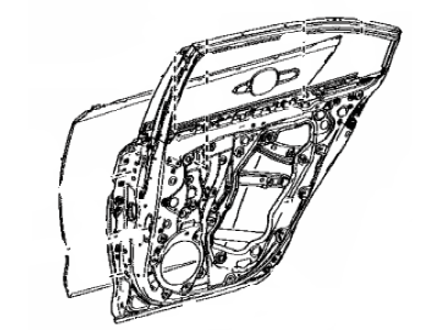 Toyota 67003-12B80 Panel Sub-Assembly, Rr D