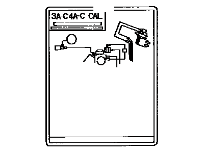 17792-16150 Toyota Engine Vacuum Hose Information Plate Illustration 1 of 1