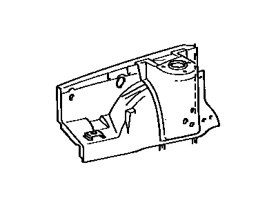 Toyota 53701-12913 Apron Sub-Assembly, Front Fender, RH