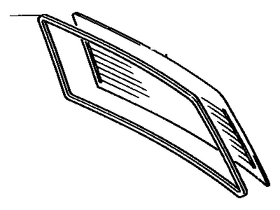 Toyota 64811-12610 Glass, Back Window