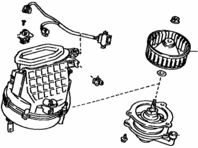 Toyota 87130-12170 Blower Assembly, Heater, Front