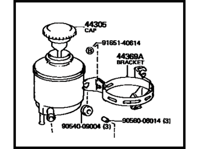 Toyota 44306-12040 Reservoir, Oil