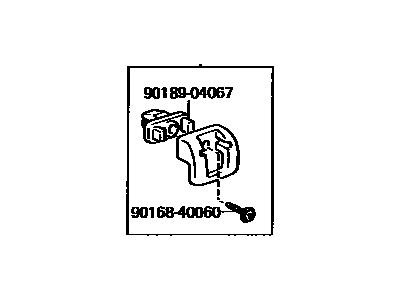 Toyota 75059-12040 Clip Sub-Assembly, Quarter Window