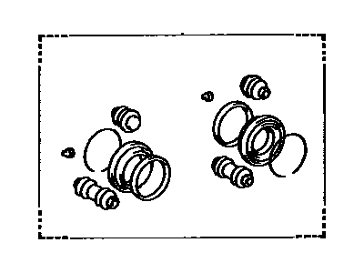 Toyota 04479-14060 Cylinder Kit, Disc Brake, Front