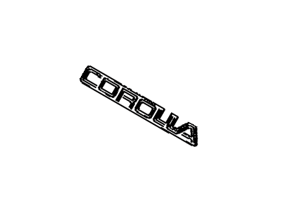 1984 Toyota Corolla Emblem - 75442-12800-13