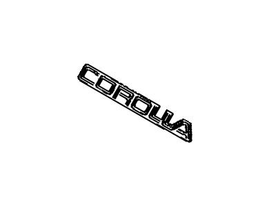 Toyota 75441-12330-01 Rear Name Plate, No.2 (Model Mark)