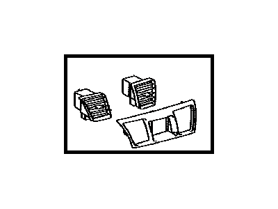 Toyota 55670-0E040-E0 Register Assembly, Instrument