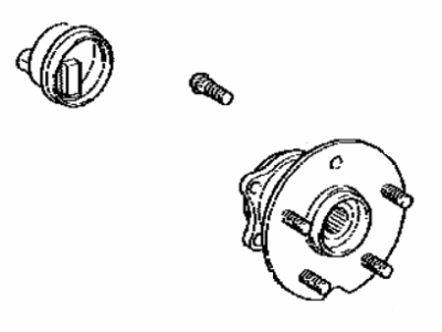 Toyota 42450-48040 Rear Axle Bearing And Hub Assembly, Right