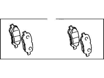 Toyota 04466-48120 Rear Disc Brake Pad Kit