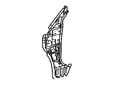 Toyota 61024-48020 Pillar Sub-Assy, Front Body, Inner LH