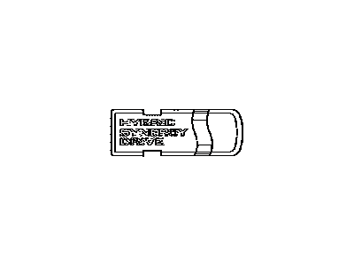 Toyota 75445-48080 Back Door Name Plate, No.5