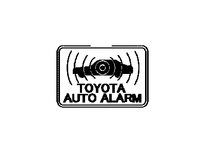 Toyota 74515-33020 Label, Theft Warning Information